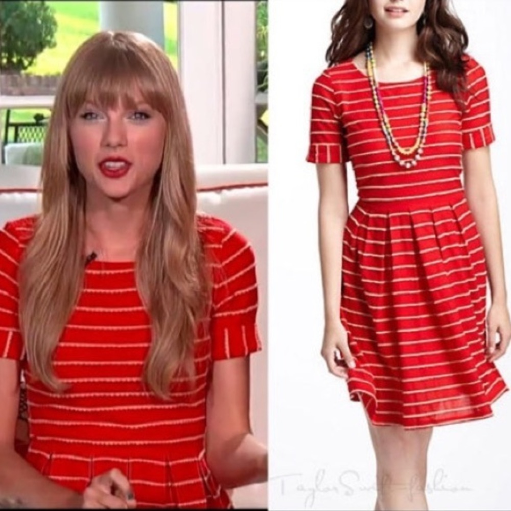 Bordeaux Red Fit Flare Retro Dress